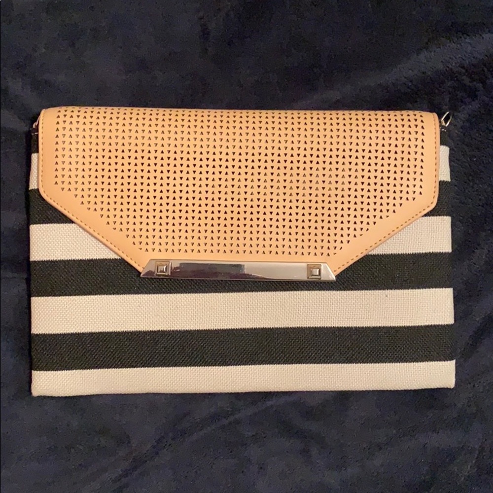 Stella and Dot Striped Clutch